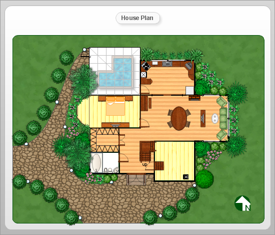 House and Landscape Design Plan Example